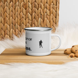 I'm The Fucking Boss Enamel Mug