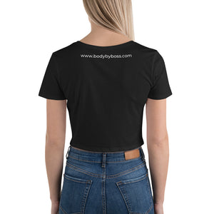 Women’s Crop Tee - BodyByBoss logo design