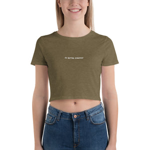 "1% Better Everyday" Crop Top